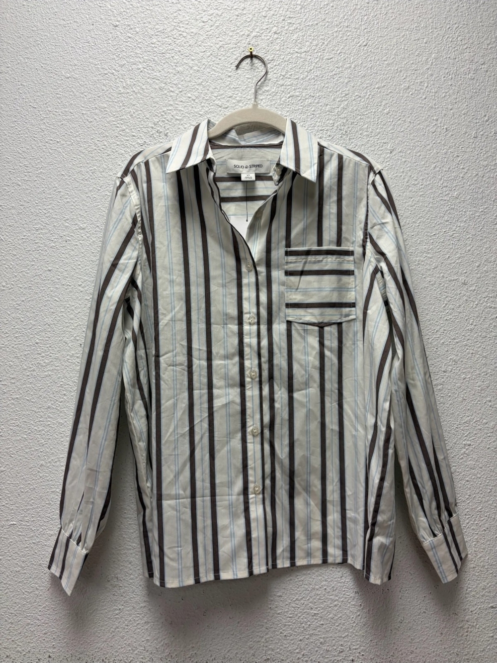 Womens Striped Button-Down Shirt Size XS #723